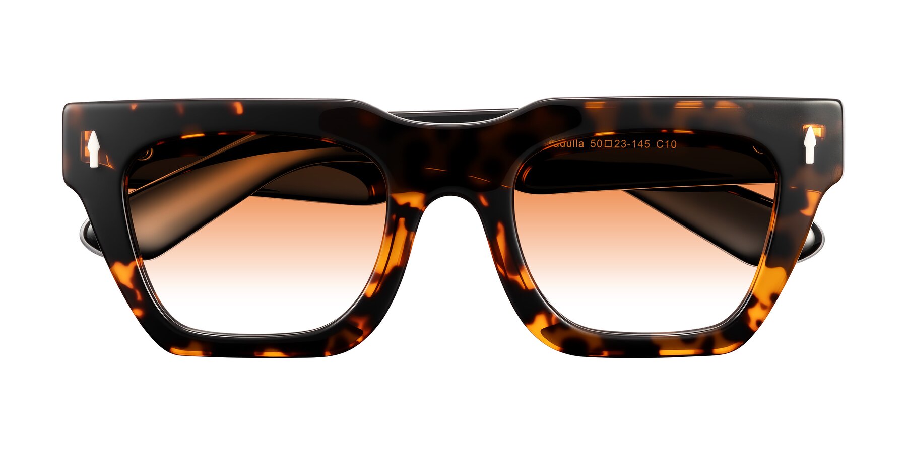 Folded Front of Padulla in Tortoise with Orange Gradient Lenses