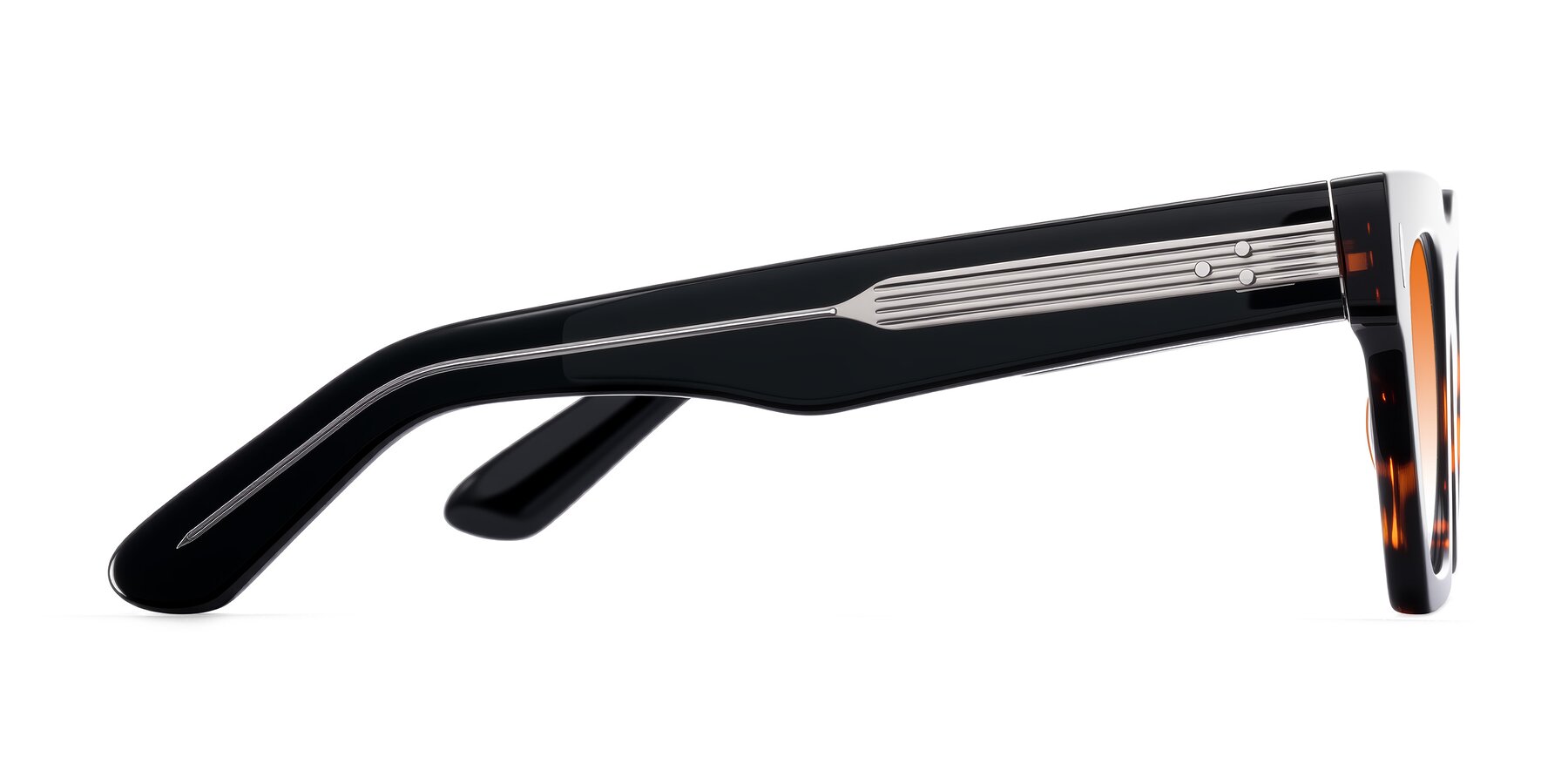 Side of Padulla in Tortoise with Orange Gradient Lenses