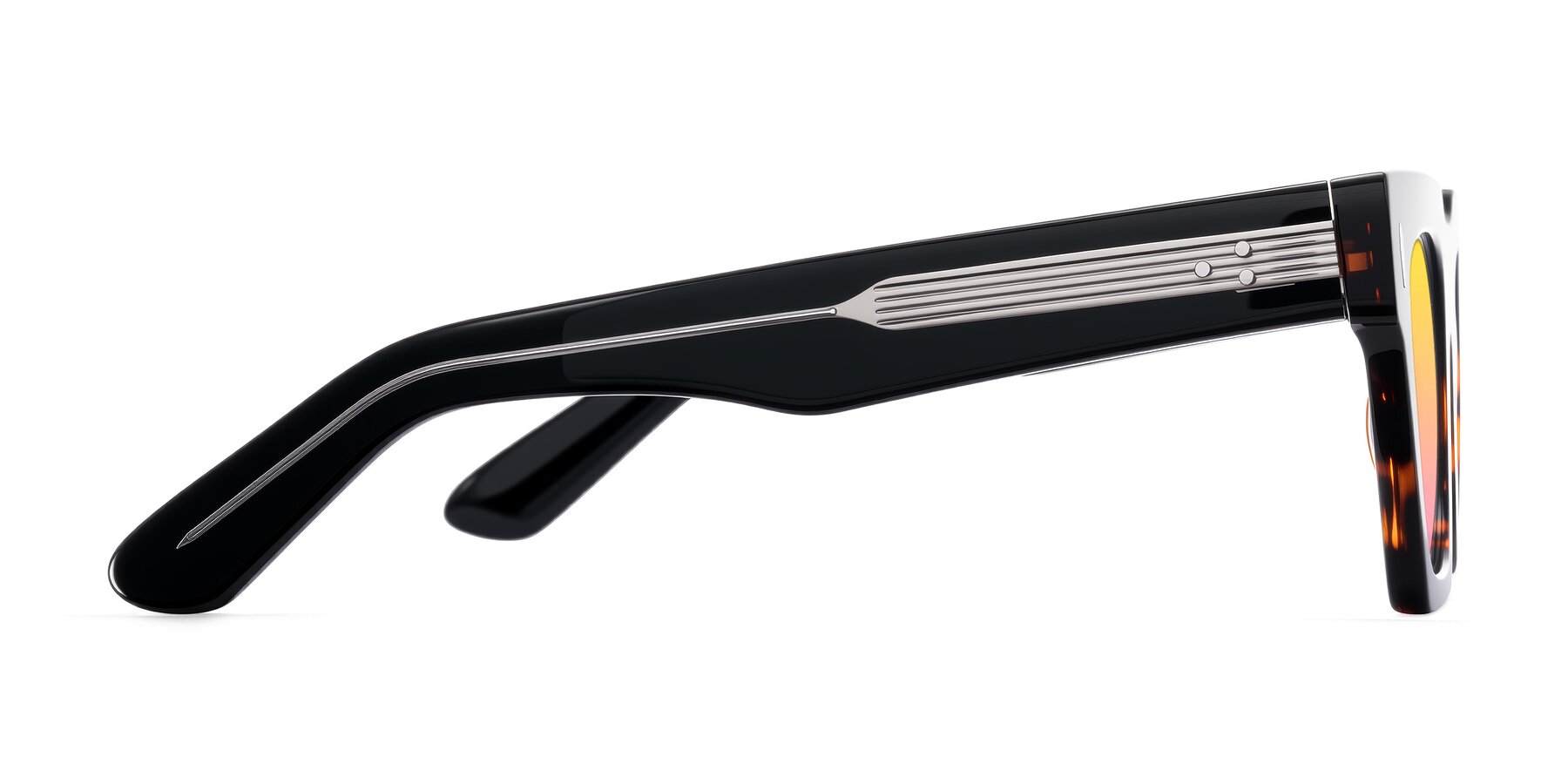 Side of Padulla in Tortoise with Yellow / Pink Gradient Lenses