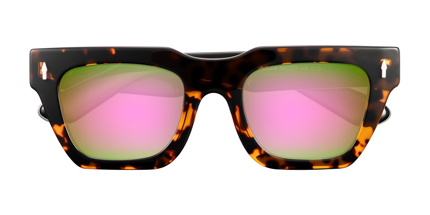 Padulla - Tortoise Flash Mirrored Sunglasses