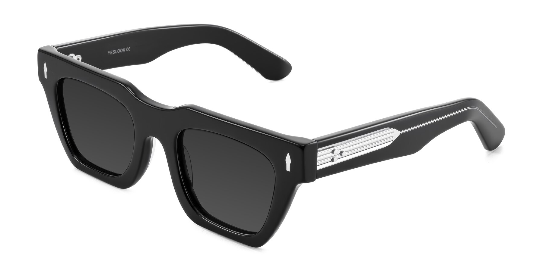 Angle of Padulla in Black with Gray Tinted Lenses