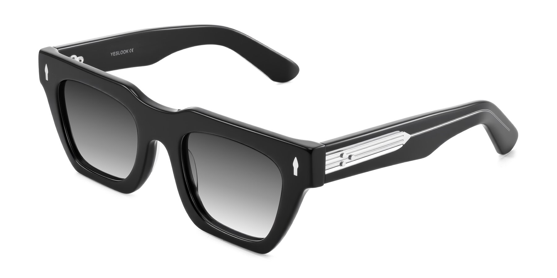 Angle of Padulla in Black with Gray Gradient Lenses