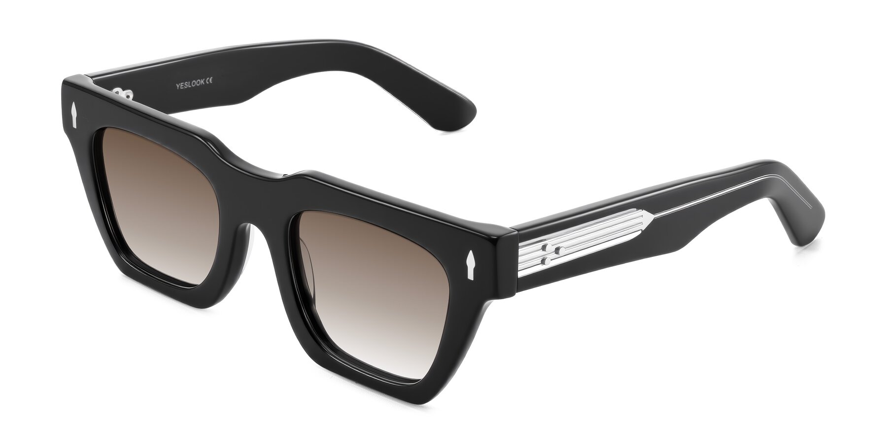 Angle of Padulla in Black with Brown Gradient Lenses