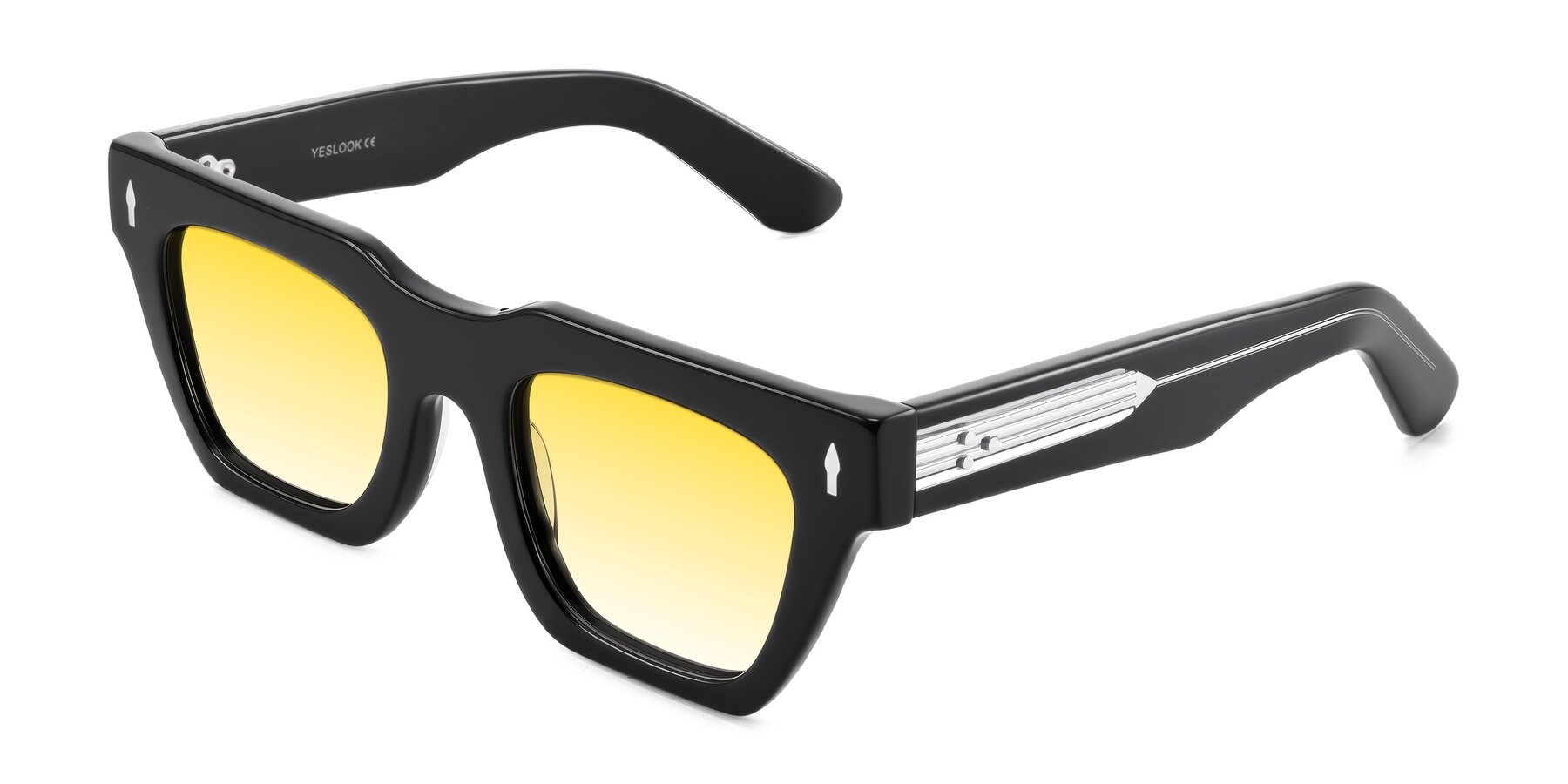 Angle of Padulla in Black with Yellow Gradient Lenses
