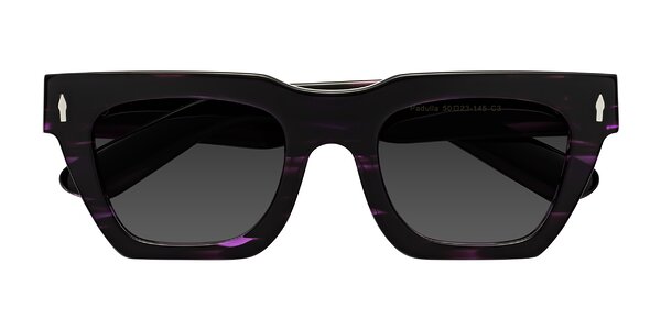 Front of Padulla in Dark Purple Striped