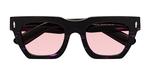 Front of Padulla in Dark Purple Striped