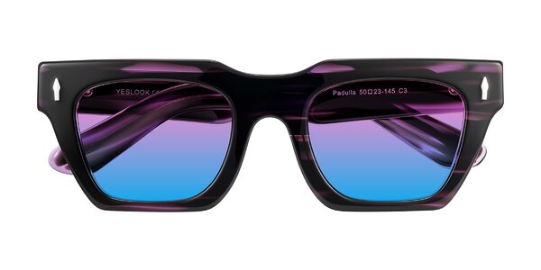 Front of Padulla in Dark Purple Striped