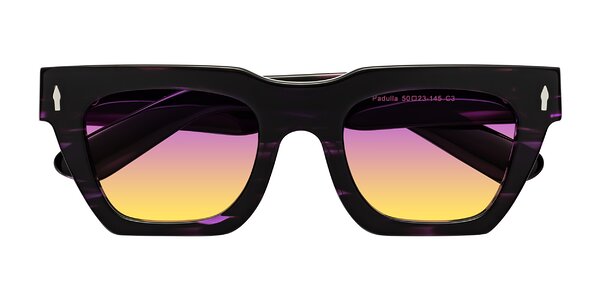 Front of Padulla in Dark Purple Striped