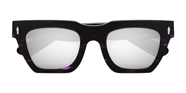 Front of Padulla in Dark Purple Striped