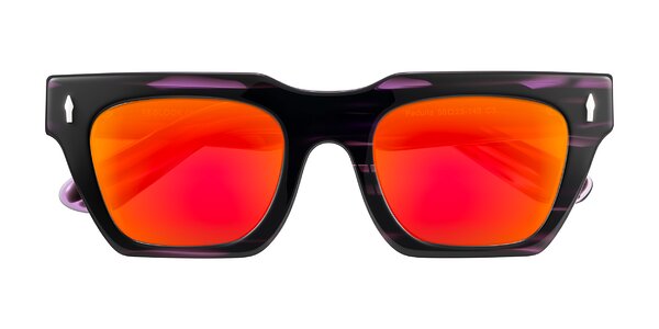 Front of Padulla in Dark Purple Striped