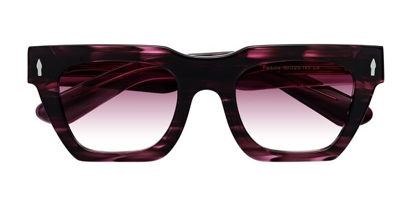 Front of Padulla in Wine Berry Striped