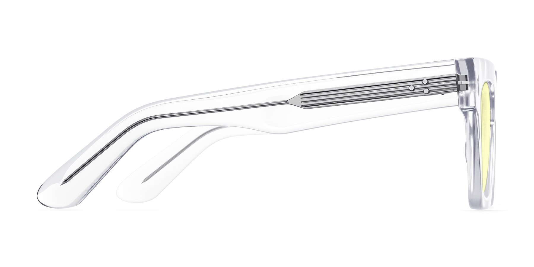 Side of Padulla in Clear with Light Yellow Tinted Lenses