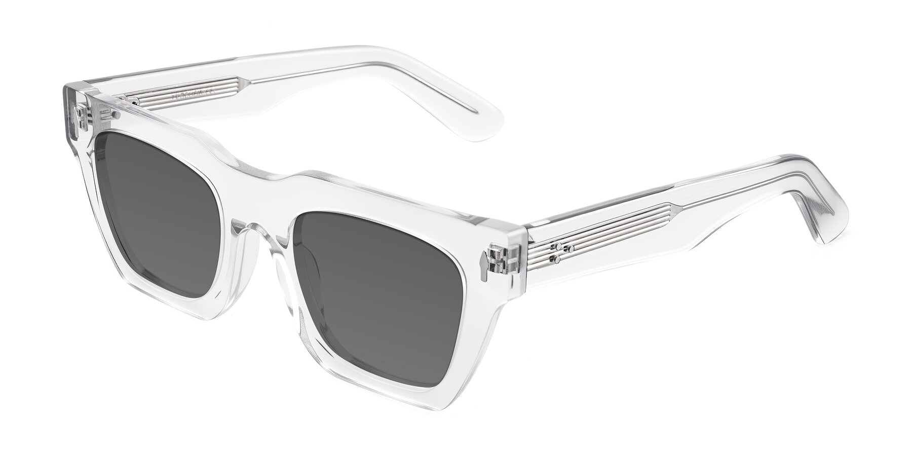 Angle of Padulla in Clear with Medium Gray Tinted Lenses
