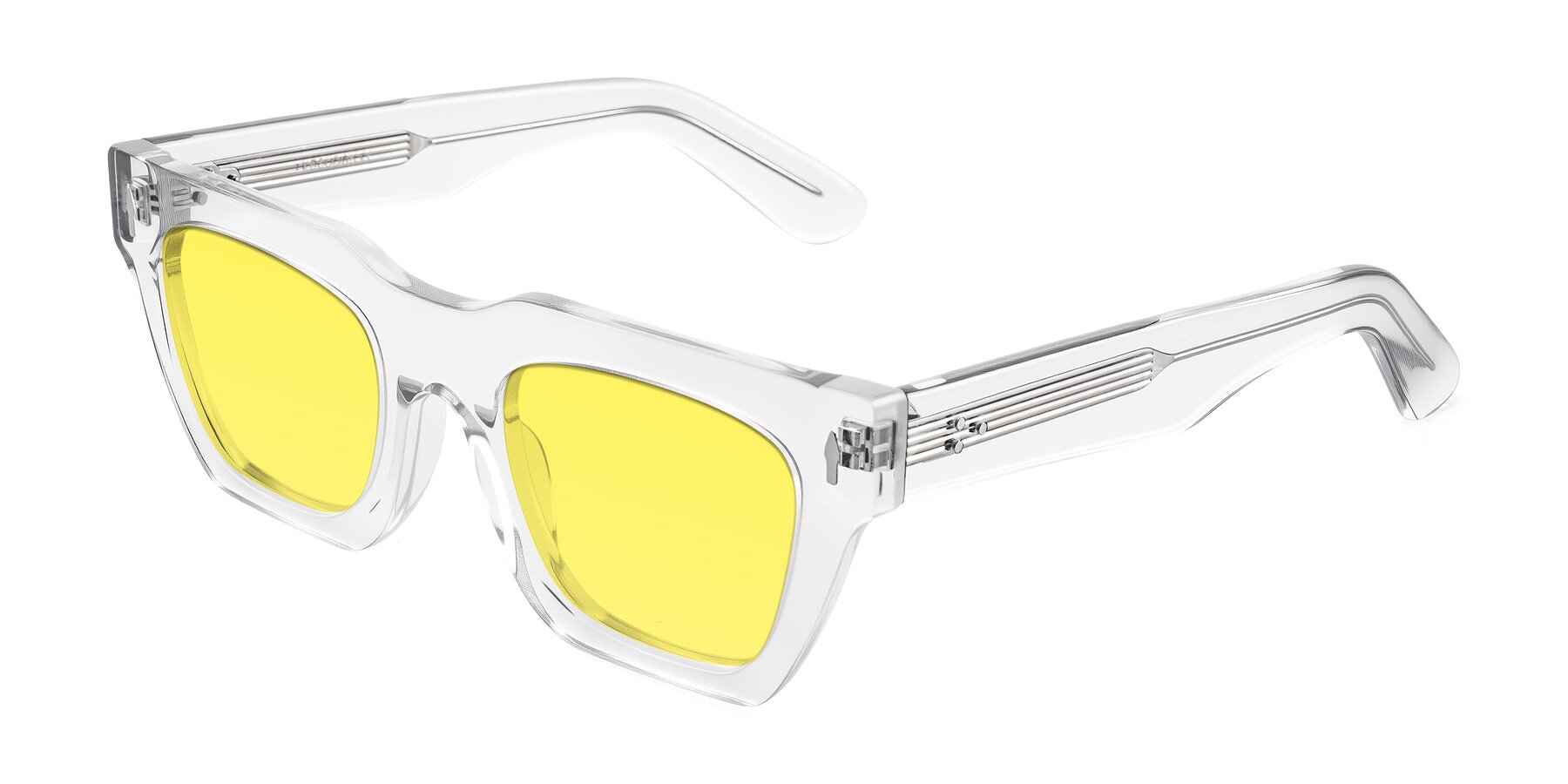 Angle of Padulla in Clear with Medium Yellow Tinted Lenses