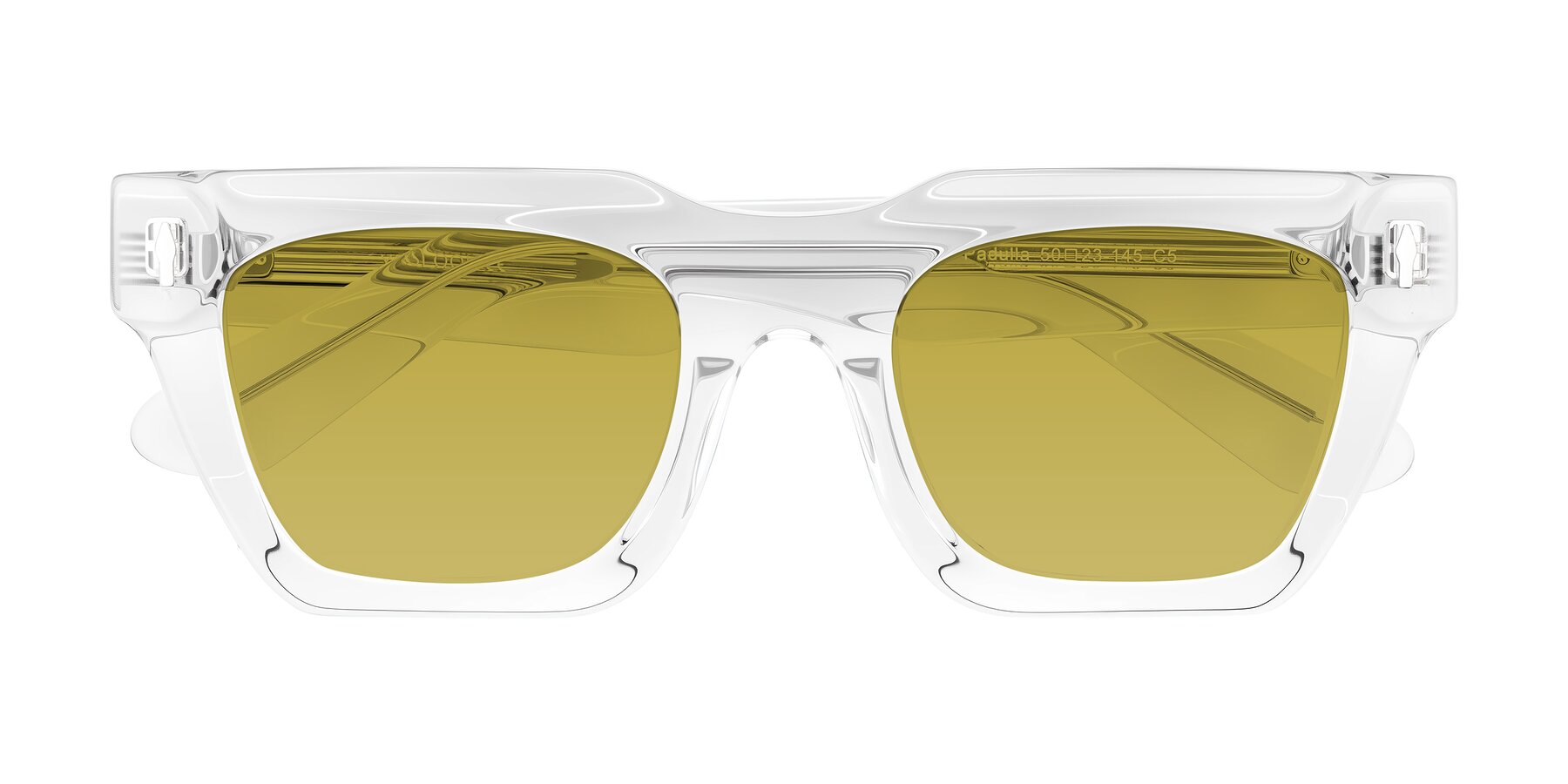 Folded Front of Padulla in Clear with Champagne Tinted Lenses