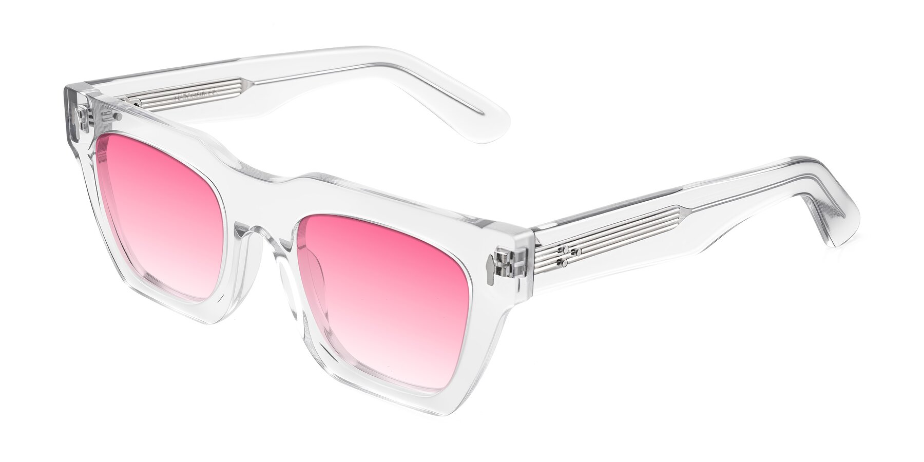 Angle of Padulla in Clear with Pink Gradient Lenses