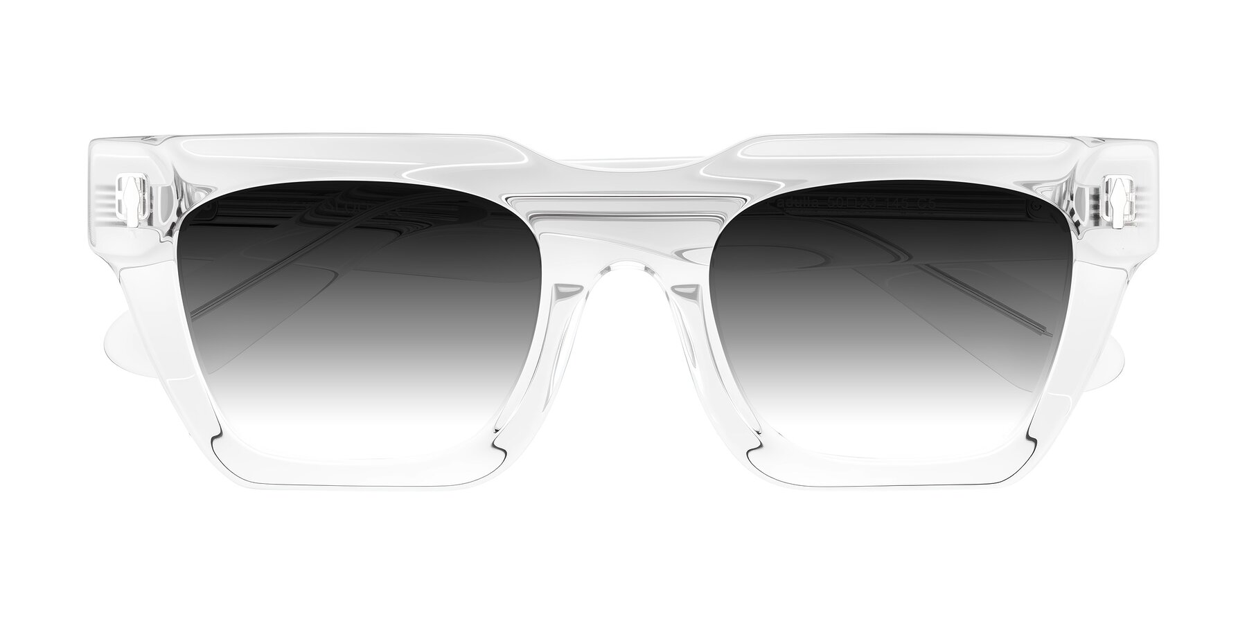 Folded Front of Padulla in Clear with Gray Gradient Lenses