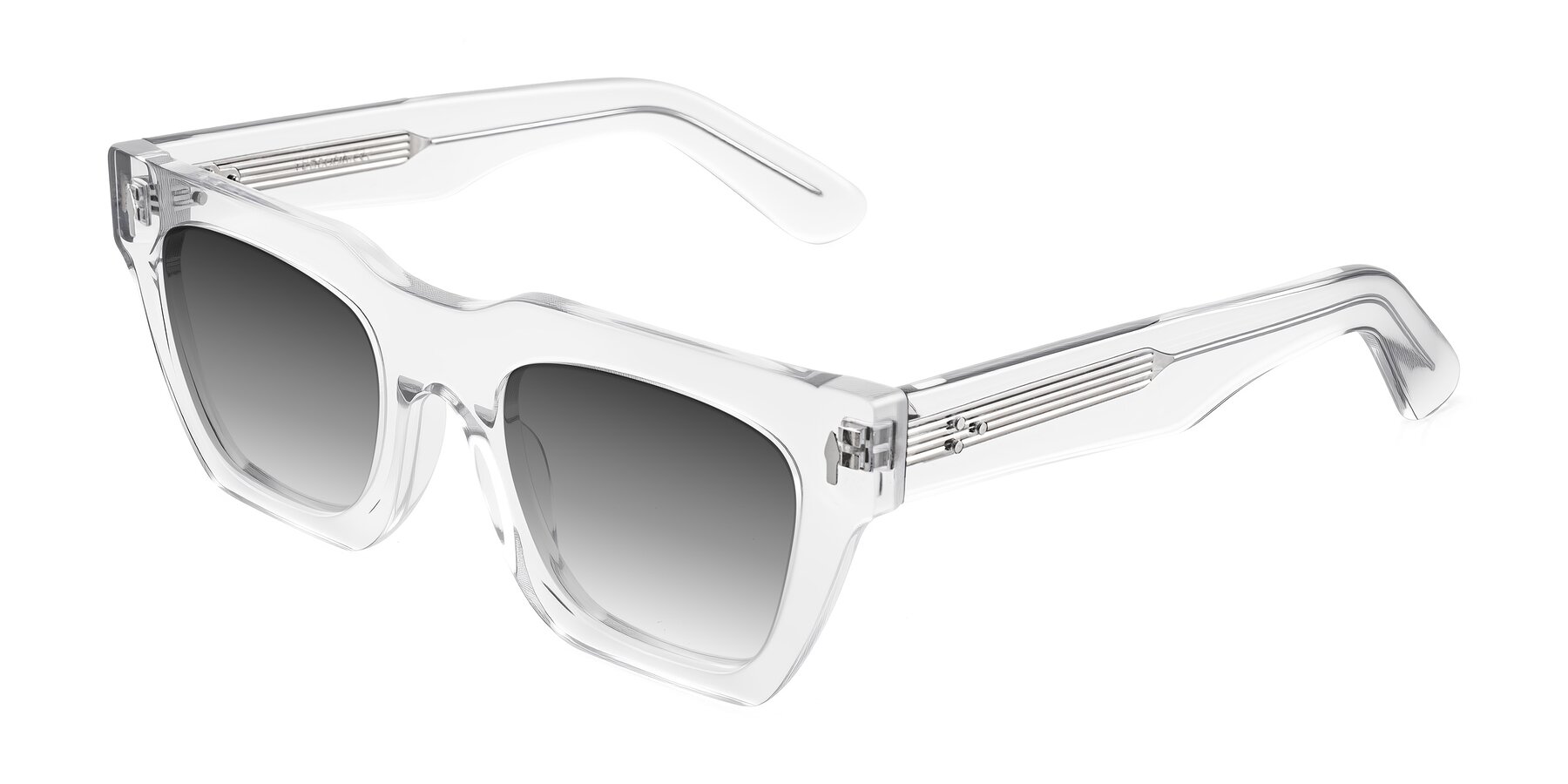 Angle of Padulla in Clear with Gray Gradient Lenses