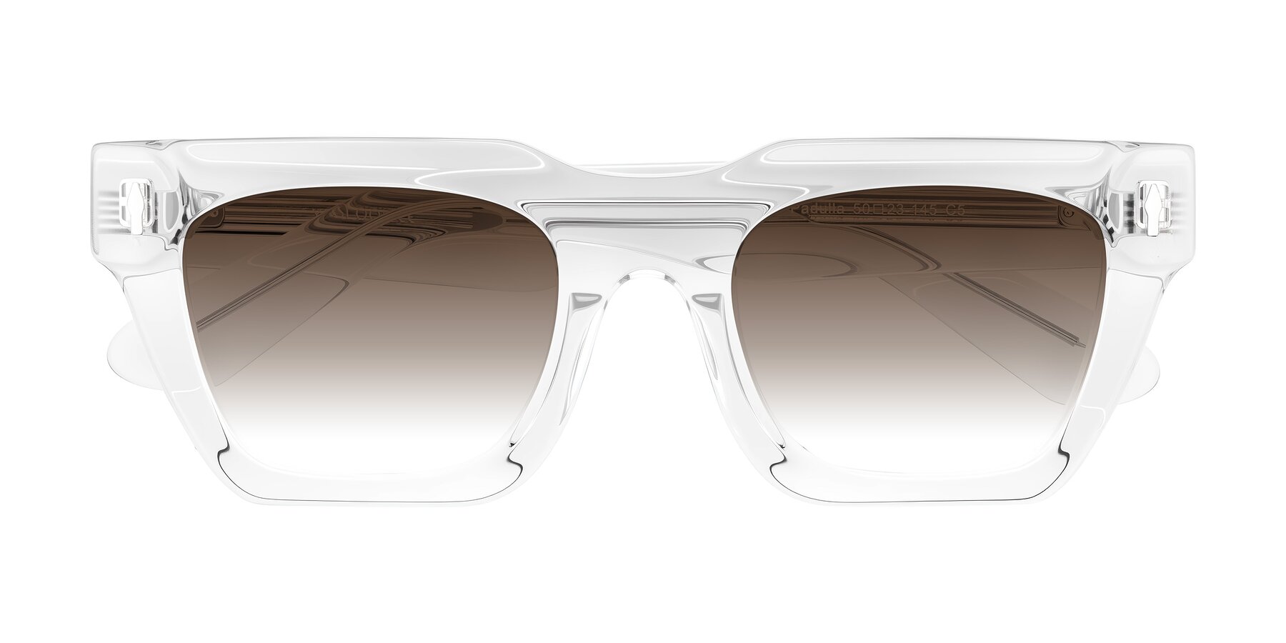 Folded Front of Padulla in Clear with Brown Gradient Lenses
