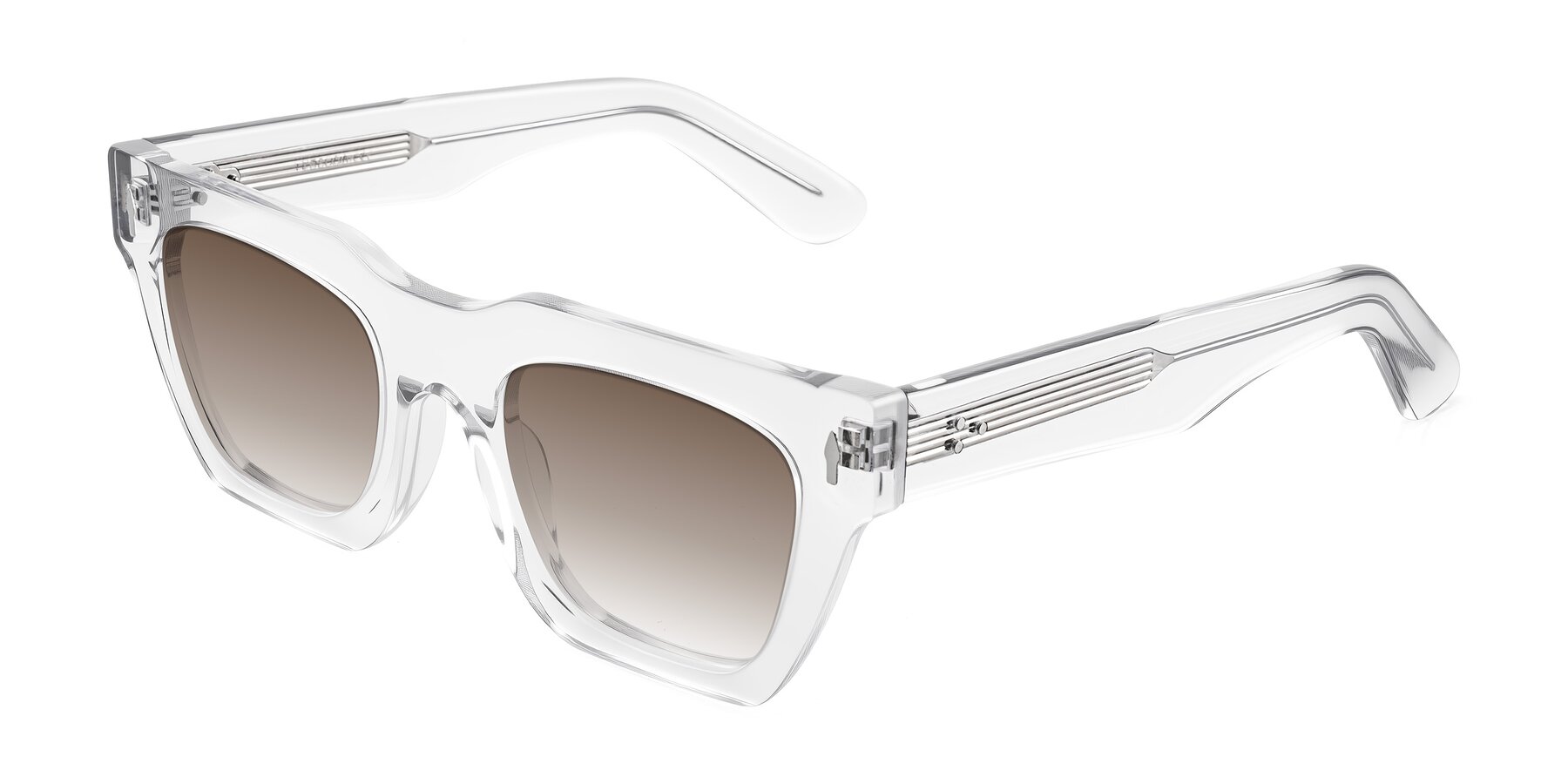 Angle of Padulla in Clear with Brown Gradient Lenses