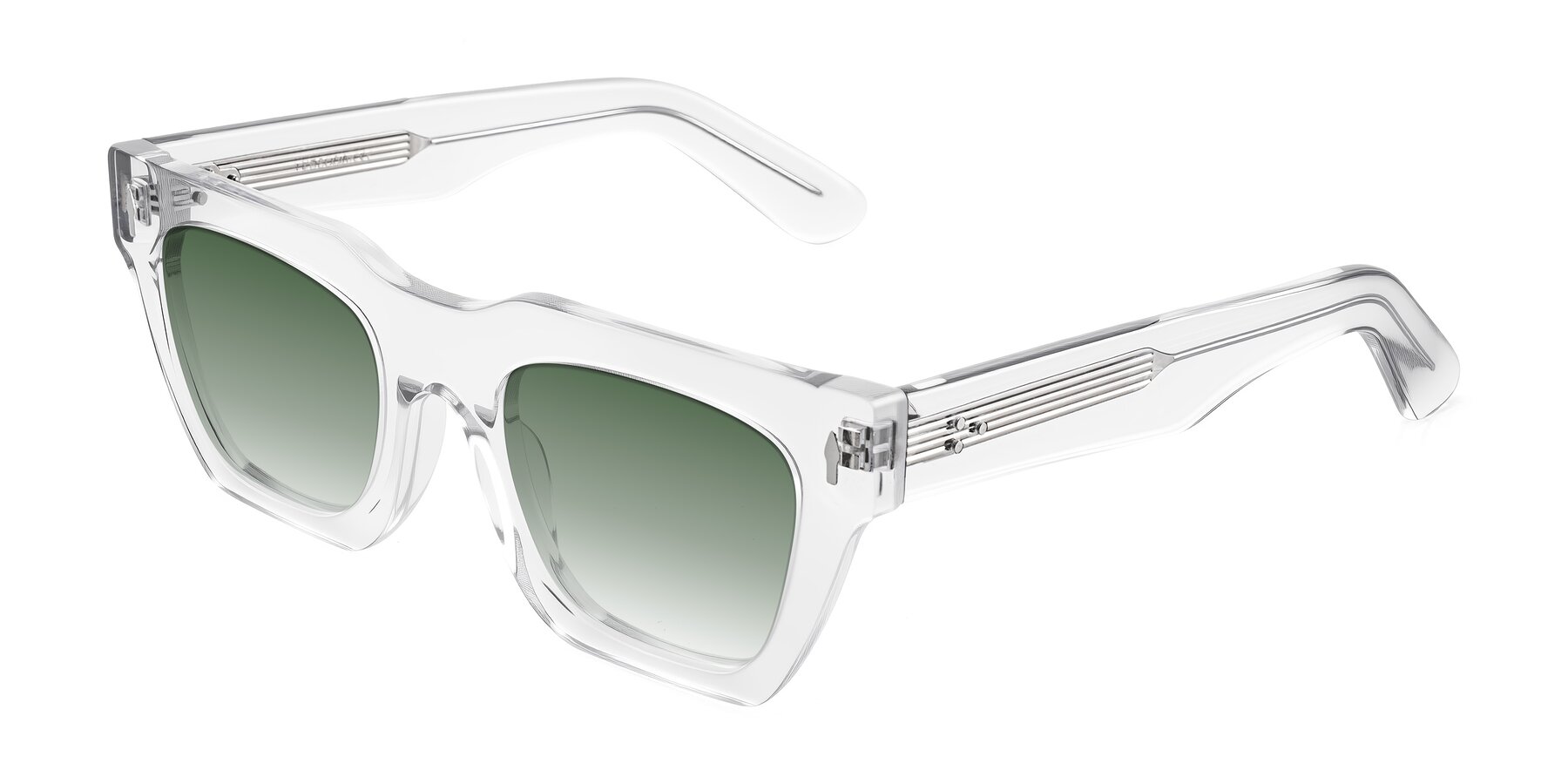 Angle of Padulla in Clear with Green Gradient Lenses