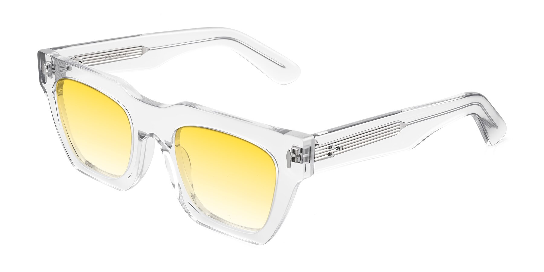 Angle of Padulla in Clear with Yellow Gradient Lenses