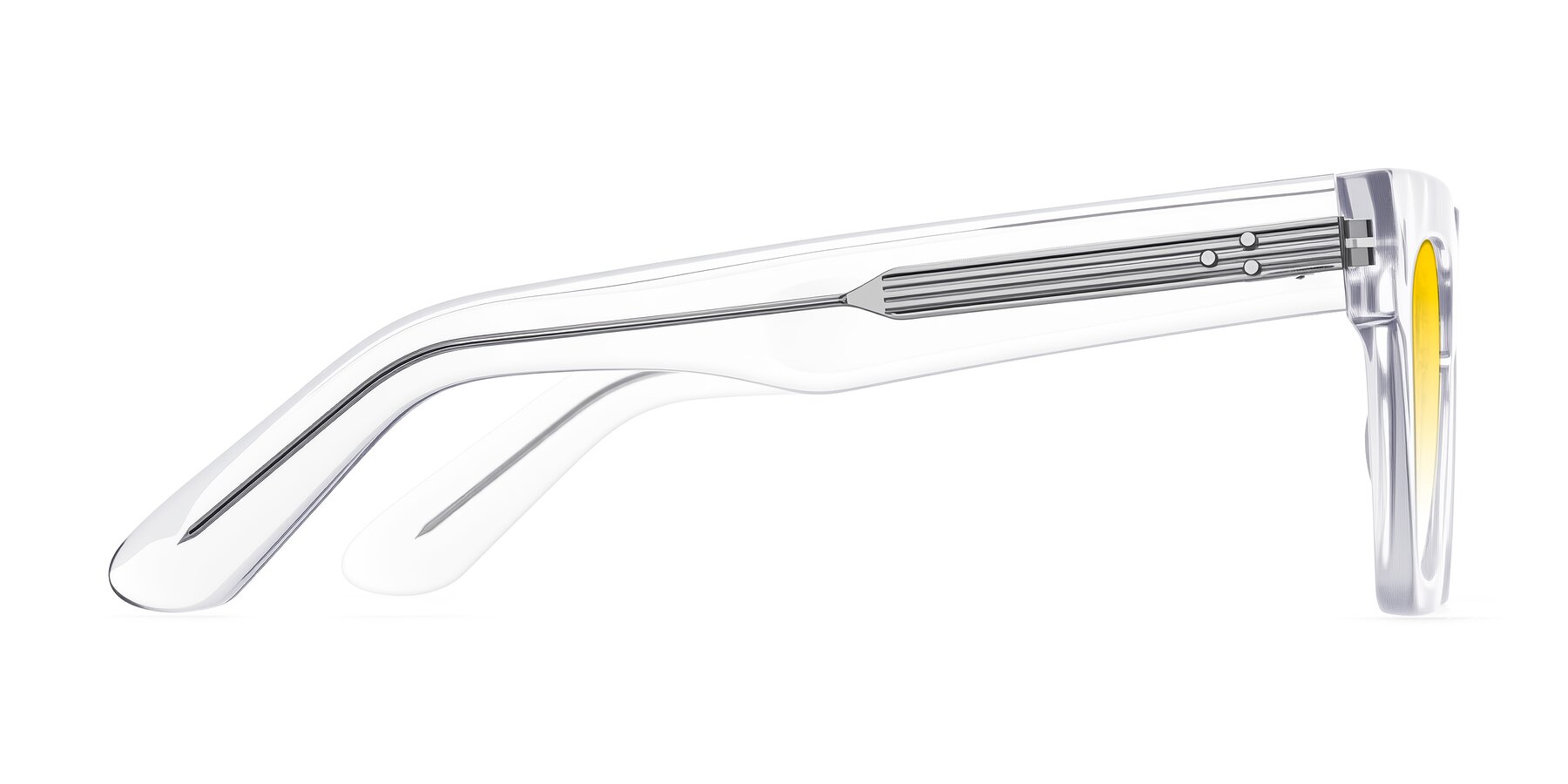 Side of Padulla in Clear with Yellow Gradient Lenses