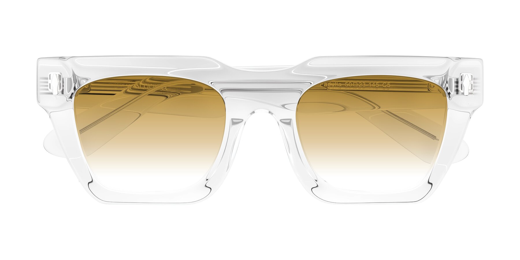 Folded Front of Padulla in Clear with Champagne Gradient Lenses