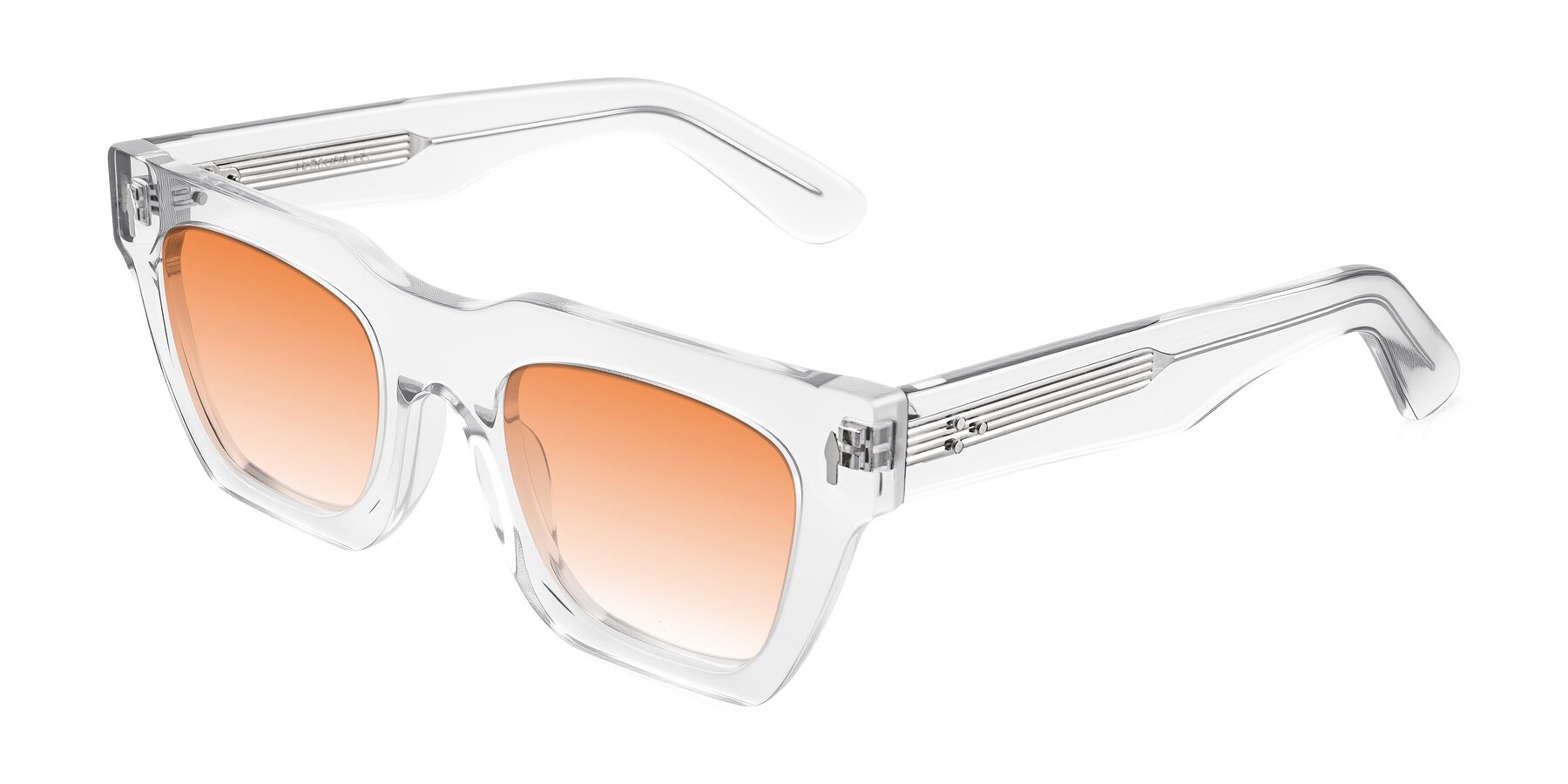 Angle of Padulla in Clear with Orange Gradient Lenses