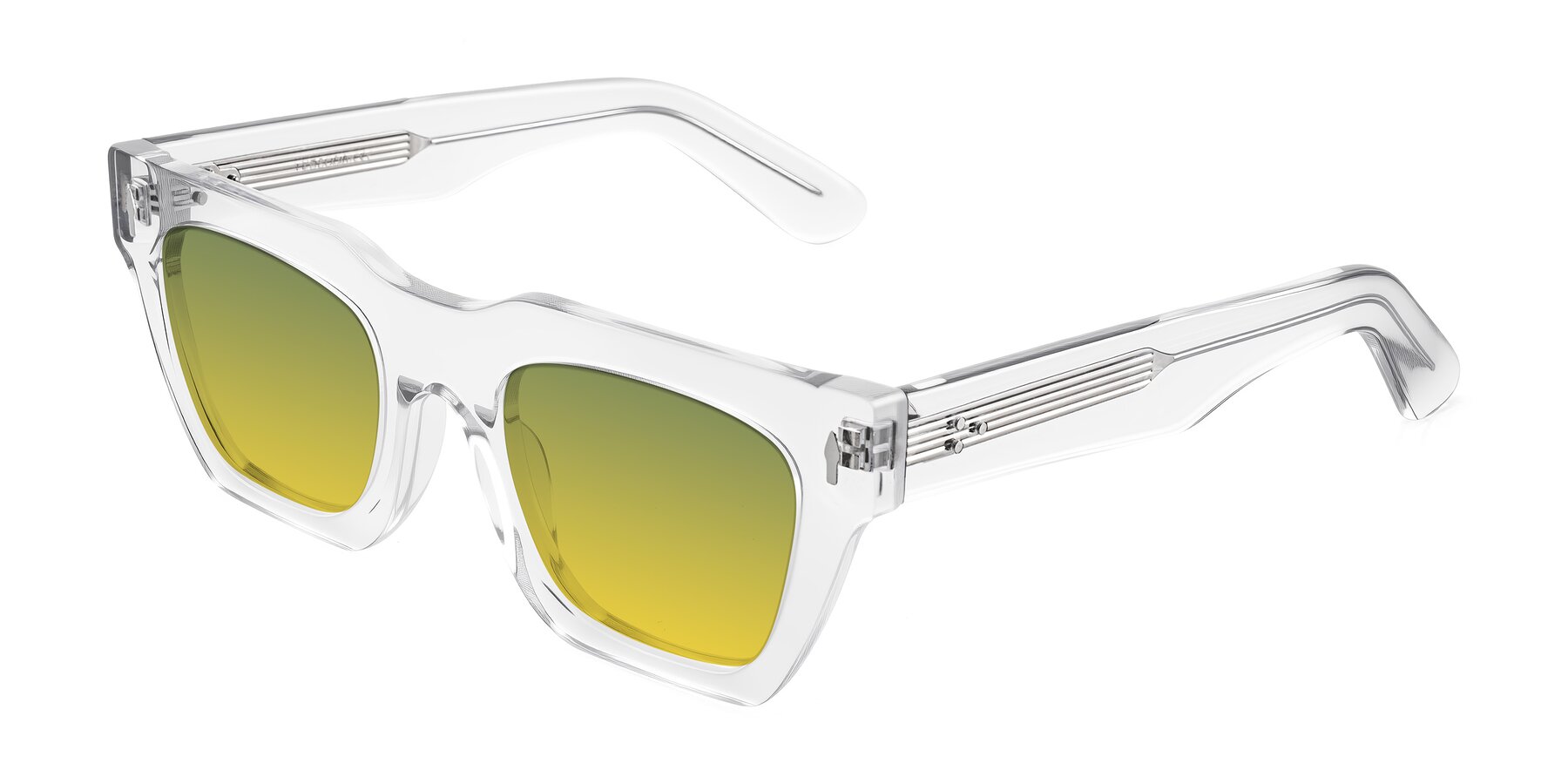 Angle of Padulla in Clear with Green / Yellow Gradient Lenses