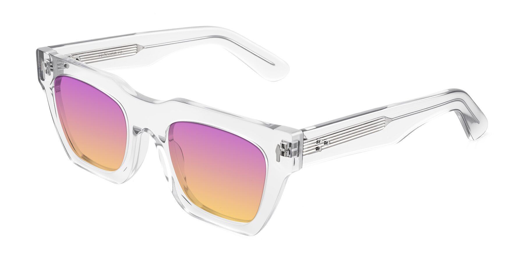 Angle of Padulla in Clear with Purple / Yellow Gradient Lenses