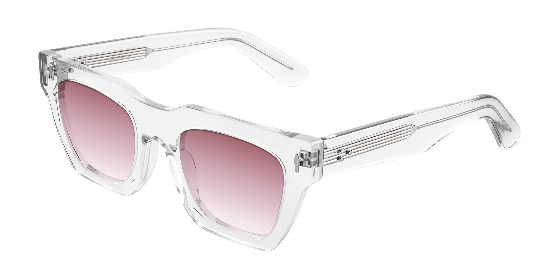 Angle of Padulla in Clear with Garnet Gradient Lenses