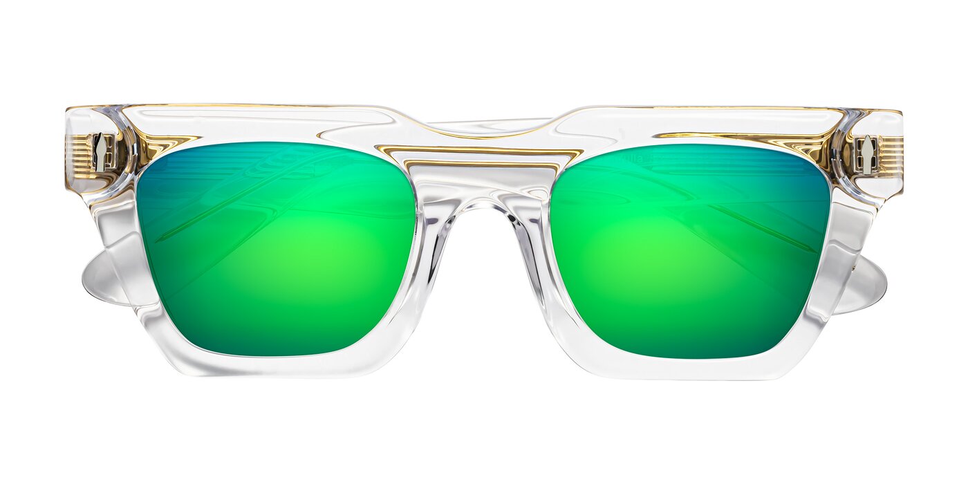 Padulla - Clear Flash Mirrored Sunglasses