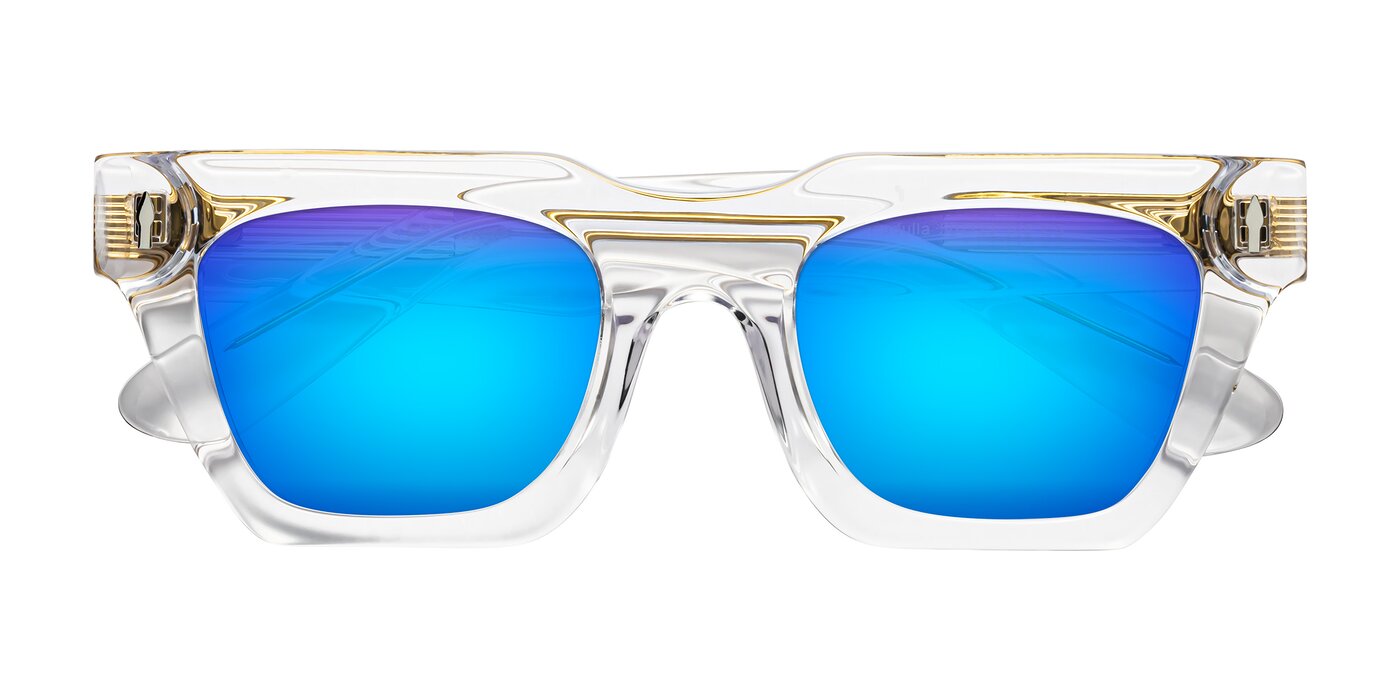 Padulla - Clear Flash Mirrored Sunglasses
