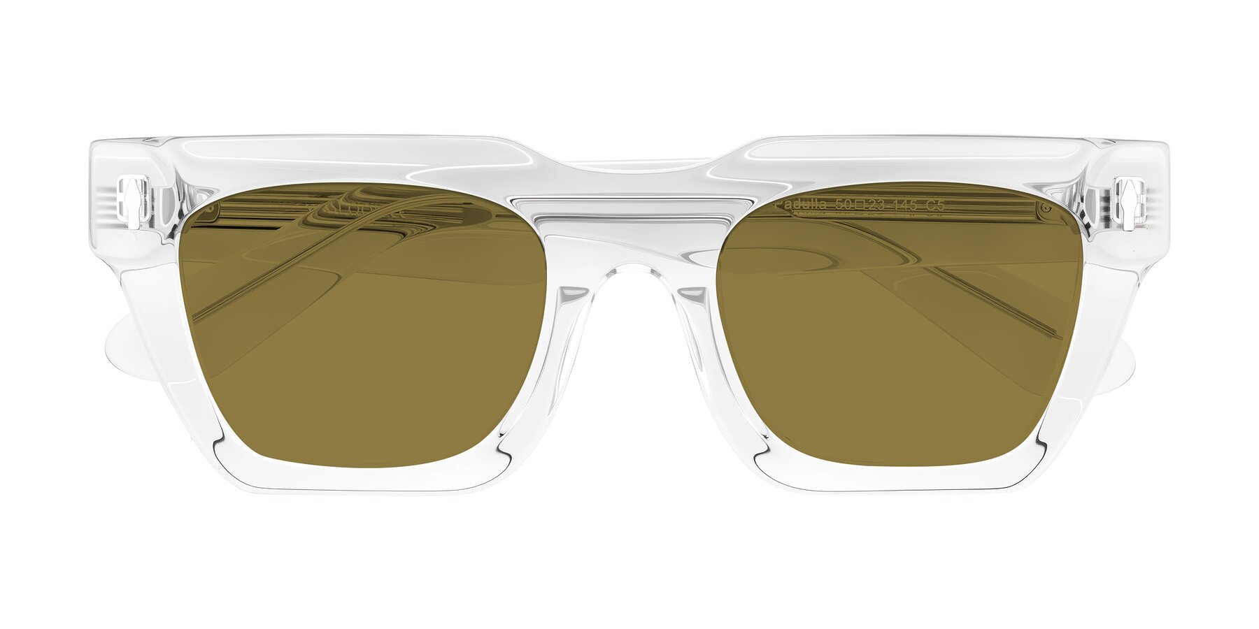 Folded Front of Padulla in Clear with Brown Polarized Lenses