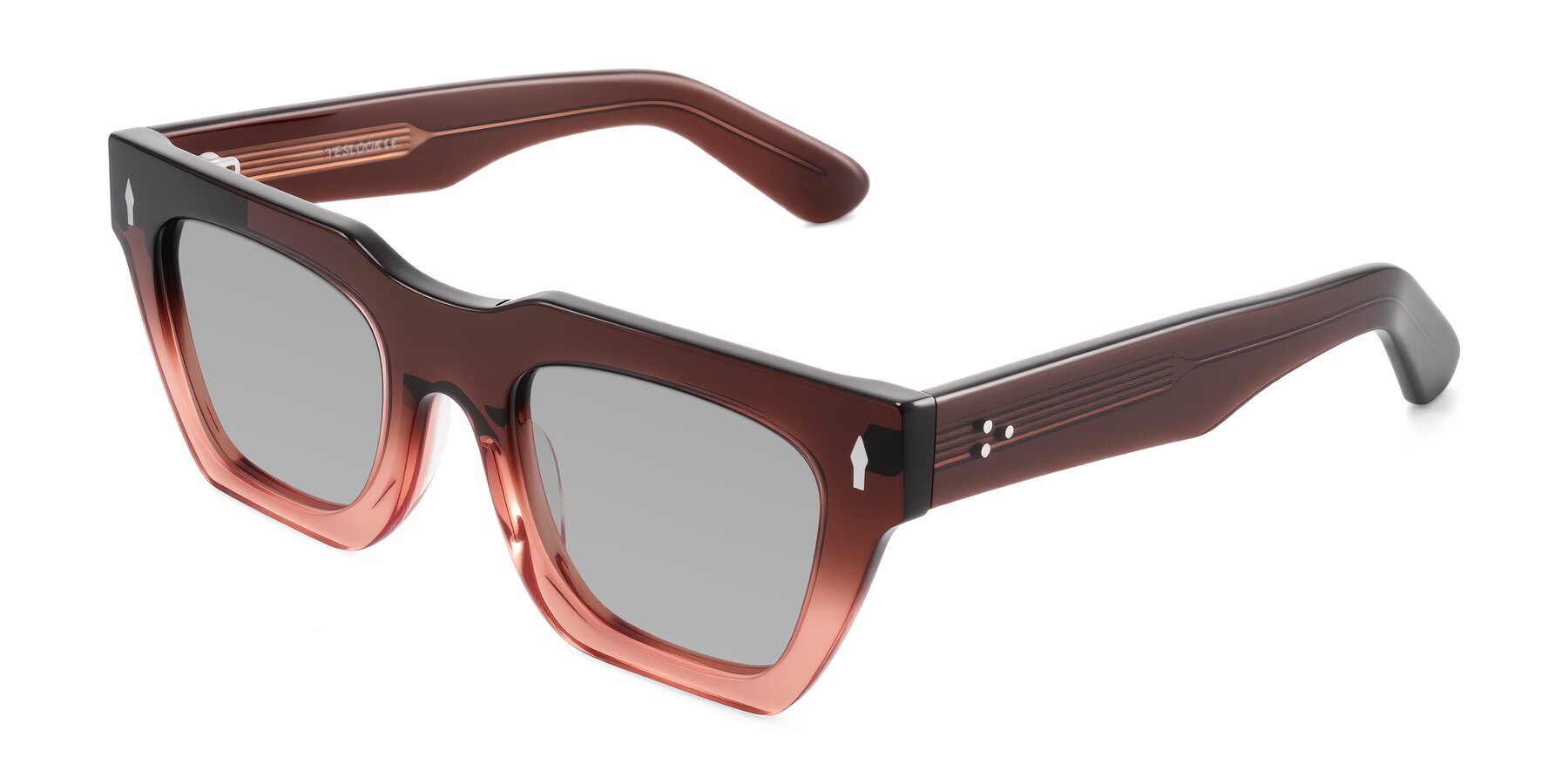 Angle of Padulla in Gradient Brown with Light Gray Tinted Lenses