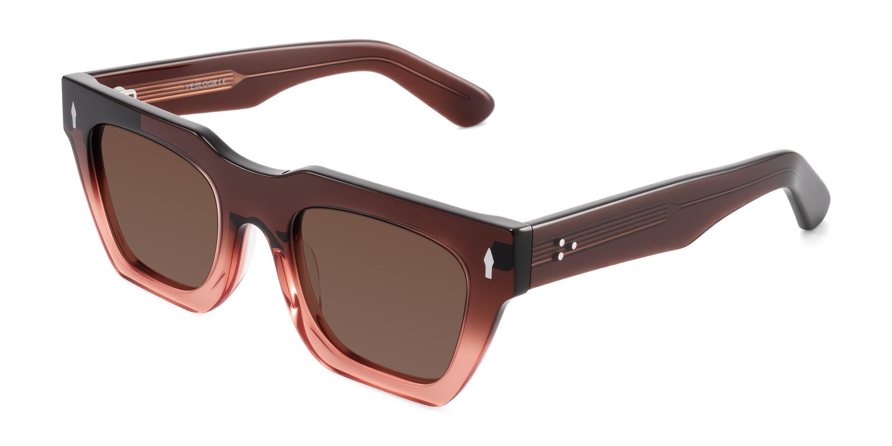 Angle of Padulla in Gradient Brown with Brown Tinted Lenses