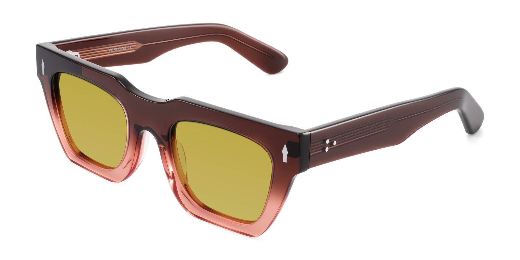 Angle of Padulla in Gradient Brown with Champagne Tinted Lenses