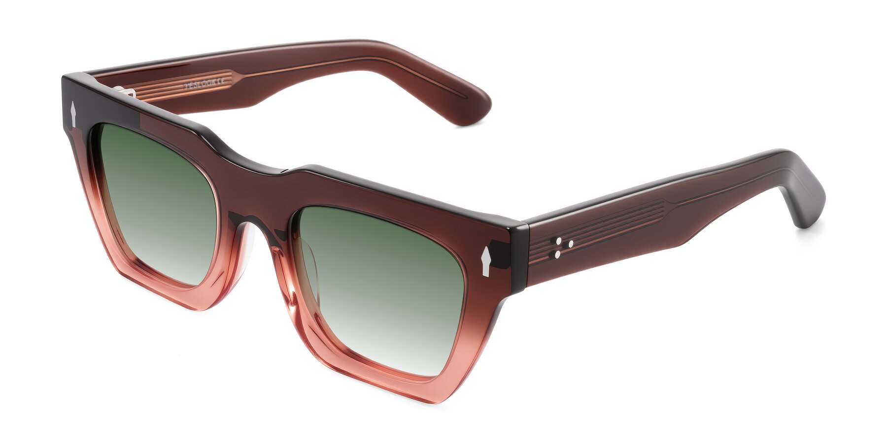 Angle of Padulla in Gradient Brown with Green Gradient Lenses