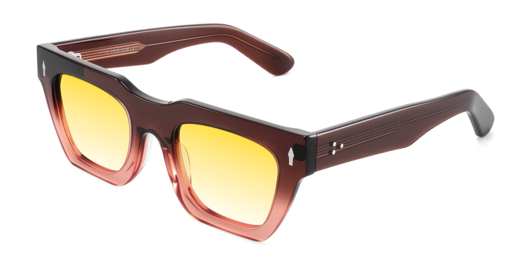 Angle of Padulla in Gradient Brown with Yellow Gradient Lenses