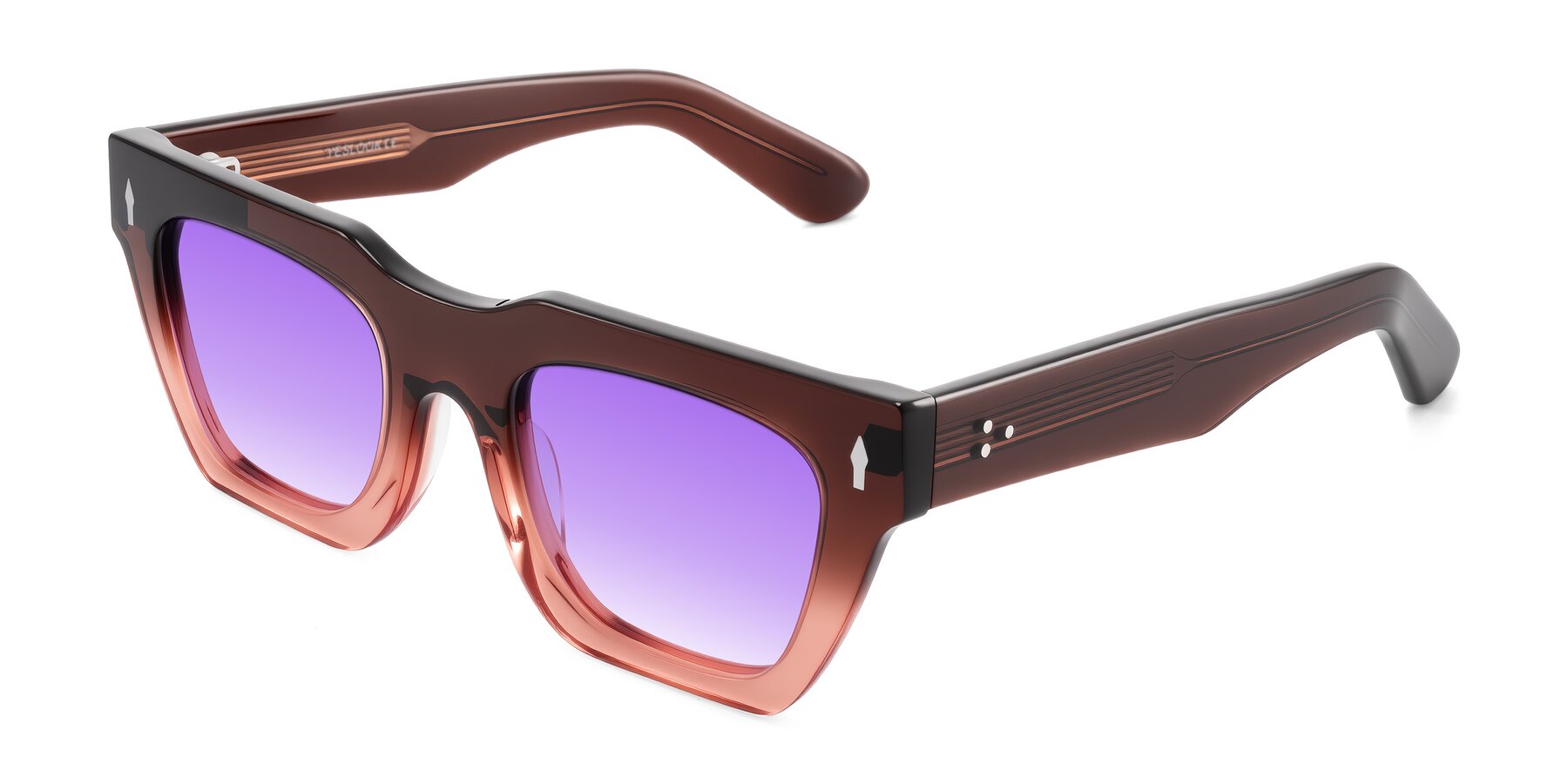 Angle of Padulla in Gradient Brown with Purple Gradient Lenses