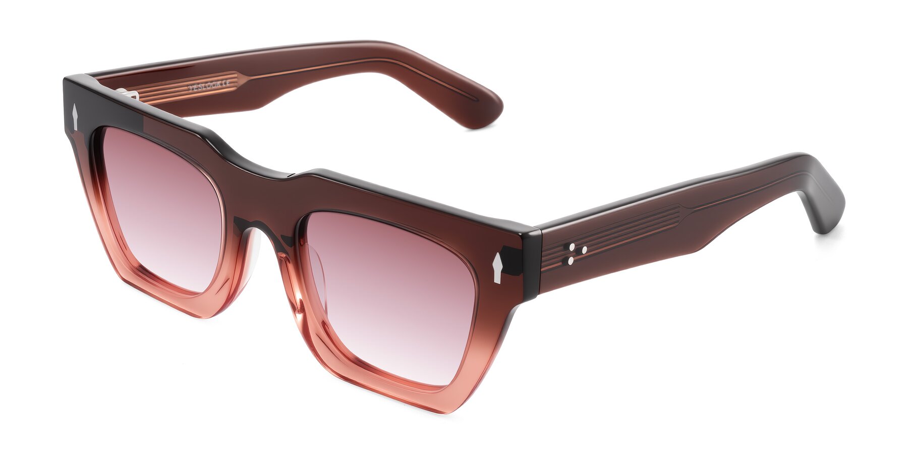 Angle of Padulla in Gradient Brown with Garnet Gradient Lenses