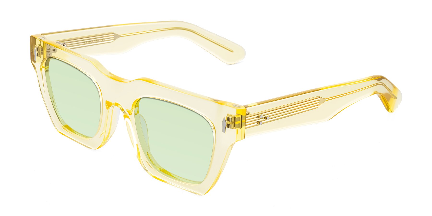 Angle of Padulla in Champagne with Light Green Tinted Lenses