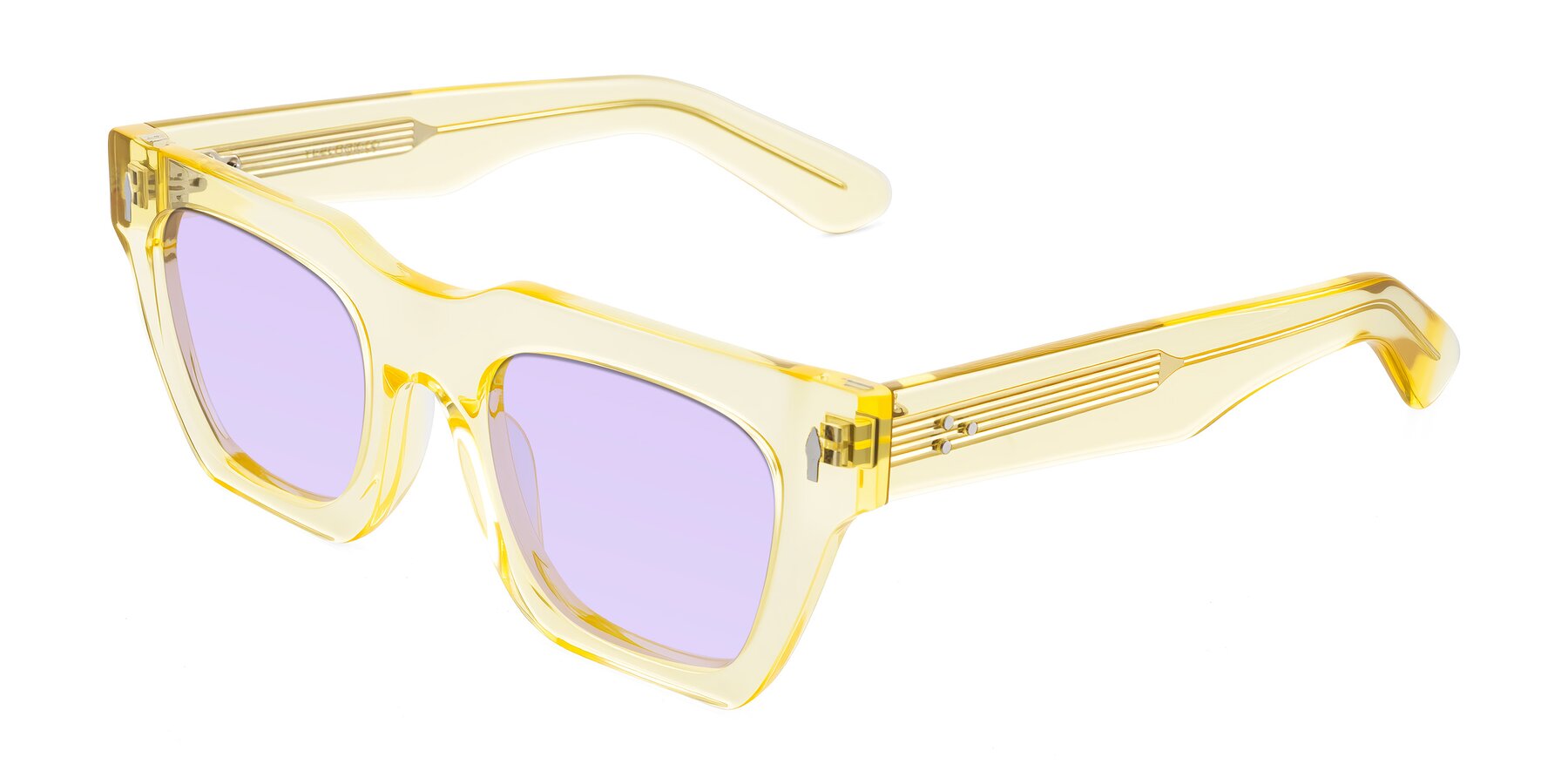 Angle of Padulla in Champagne with Light Purple Tinted Lenses