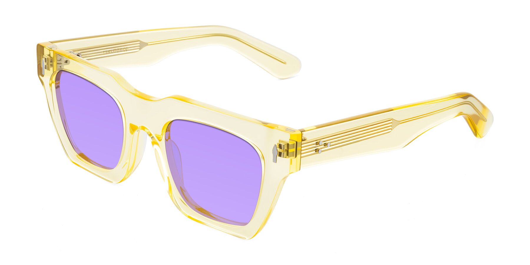 Angle of Padulla in Champagne with Medium Purple Tinted Lenses