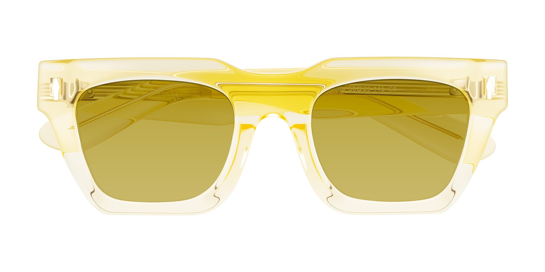 Folded Front of Padulla in Champagne with Champagne Tinted Lenses