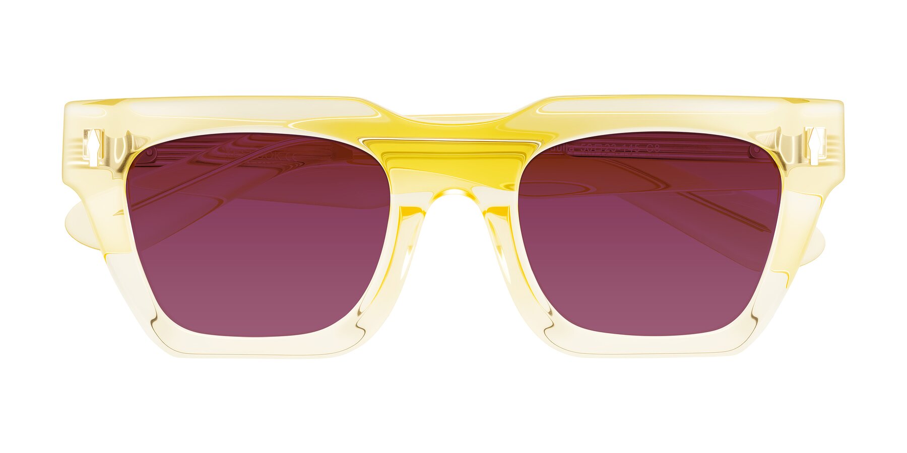 Folded Front of Padulla in Champagne with Wine Tinted Lenses