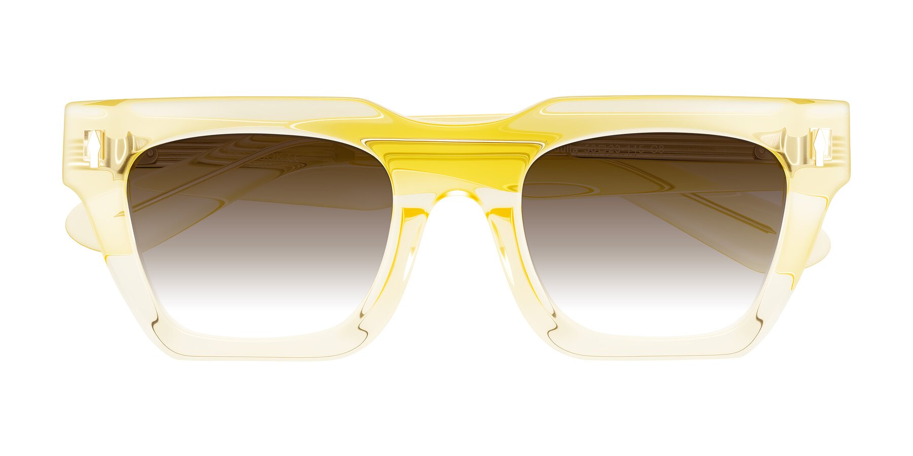 Folded Front of Padulla in Champagne with Brown Gradient Lenses