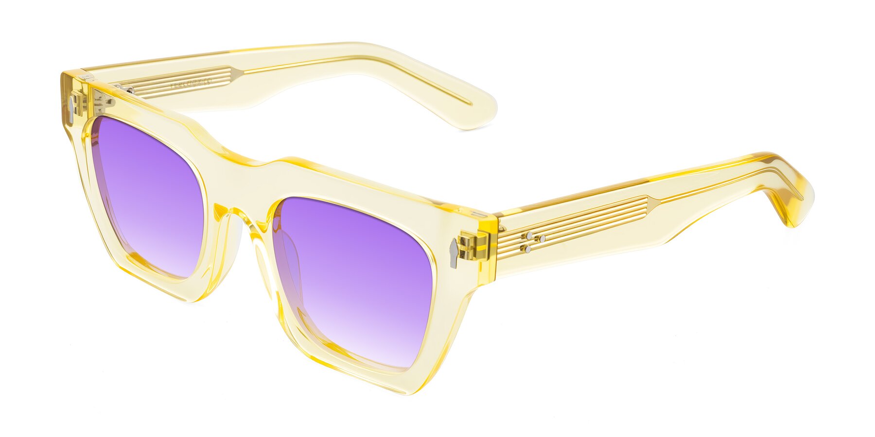 Angle of Padulla in Champagne with Purple Gradient Lenses