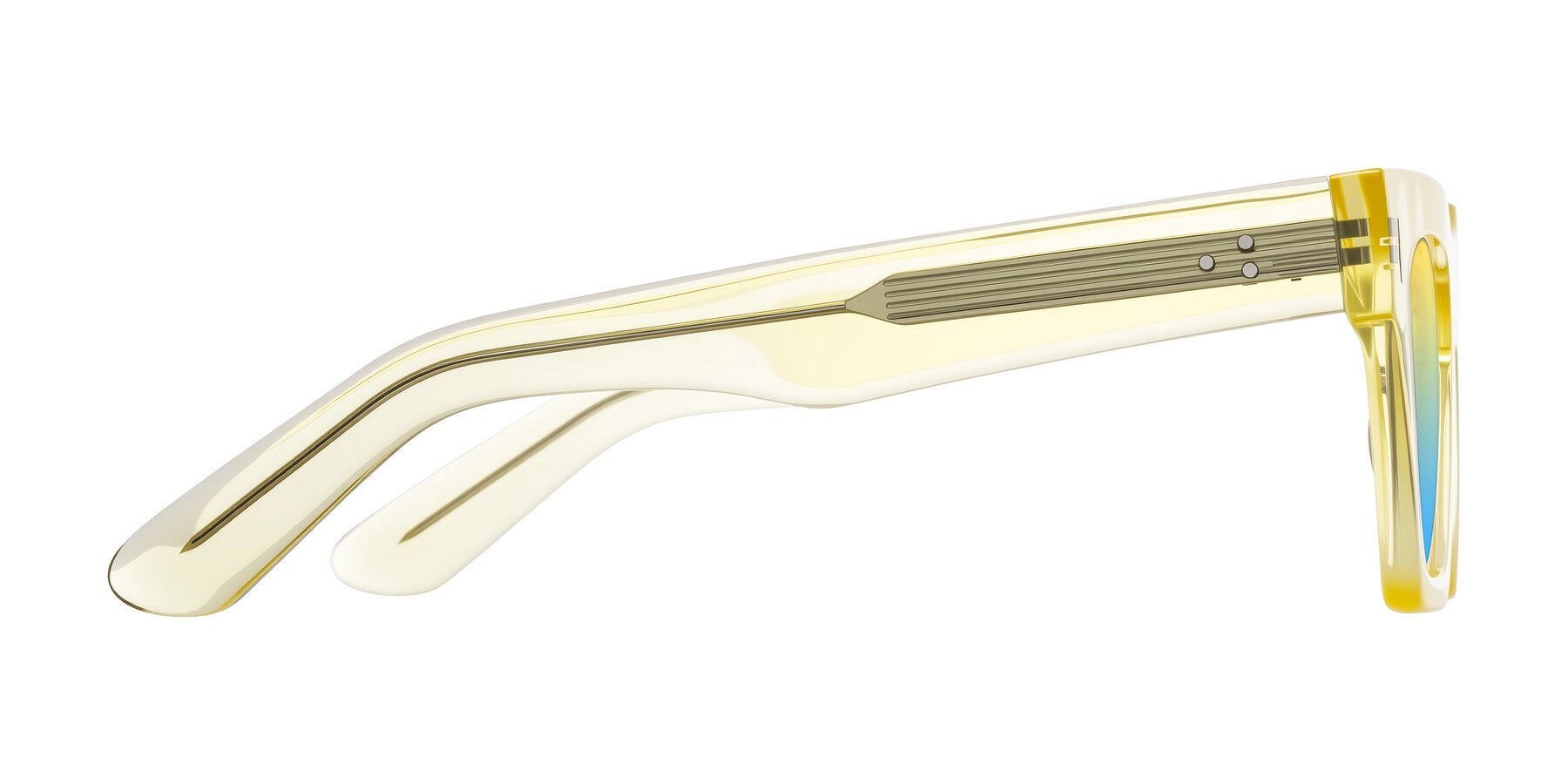 Side of Padulla in Champagne with Yellow / Blue Gradient Lenses